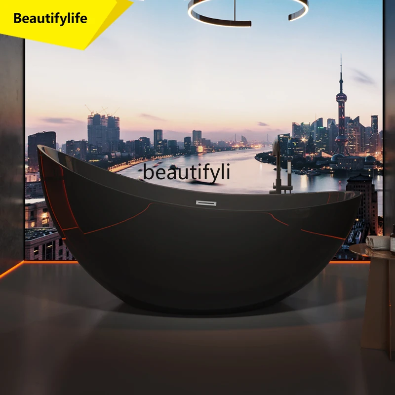 

X18 Acrylic Bathtub B & B Hotel Independent Insulation Seamless Integrated Art Environmental Protection Bathtub