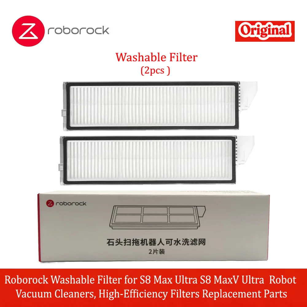 

Моющийся фильтр Roborock для роботов-пылесосов S8 Max Ultra S8 MaxV Ultra, высокоэффективные сменные фильтры