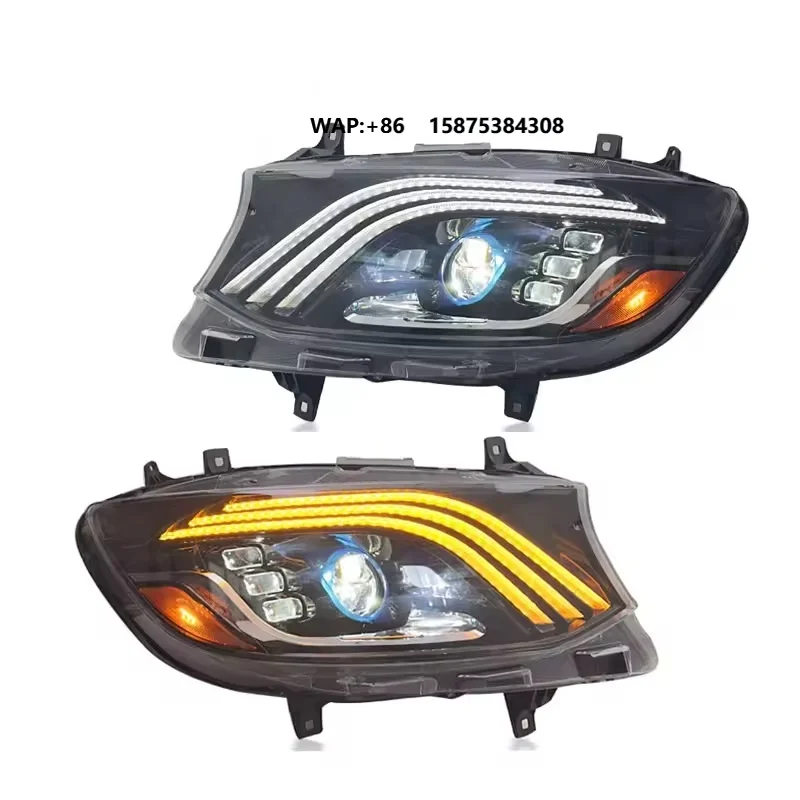

Car Lights for Sprinter 2018-2023 W907 LED Auto Headlight Assembly Upgrade Dynamic Meteor Shower Design Accessories