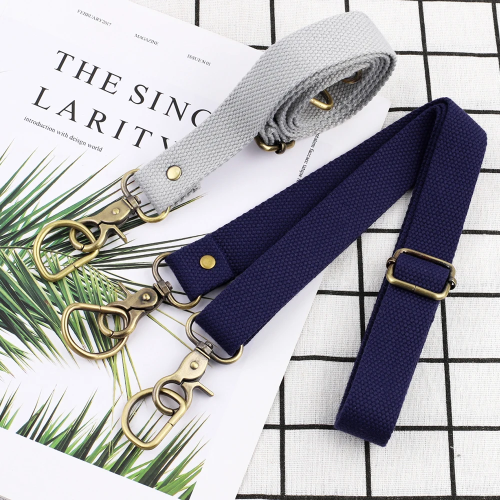 61-116 Adjustable Canvas Hand Messenger Belt Shoulder Handbags Strap Bag Strap Replacement Travel Bag Accessories Decorative