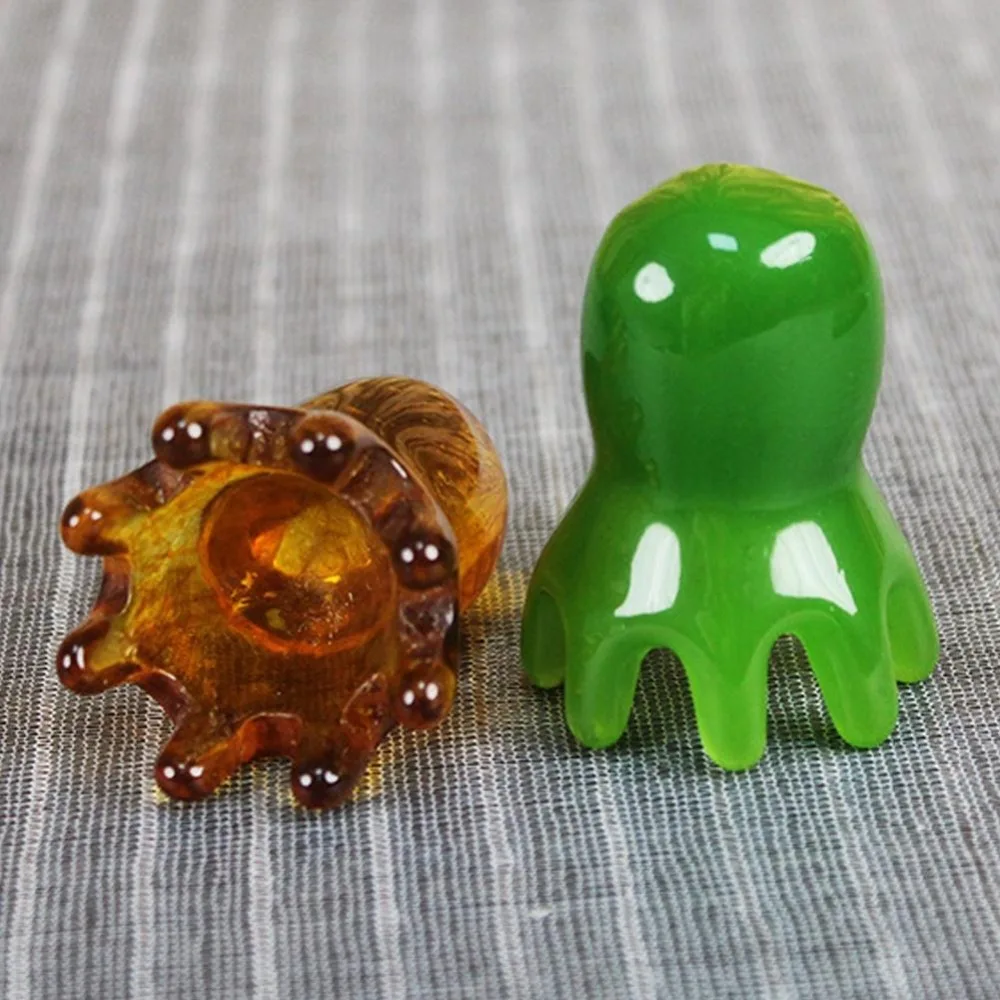 New Solid Color Massage Comb Portable Resin Octopus Comb Massage Unisex Eight-tooth Comb