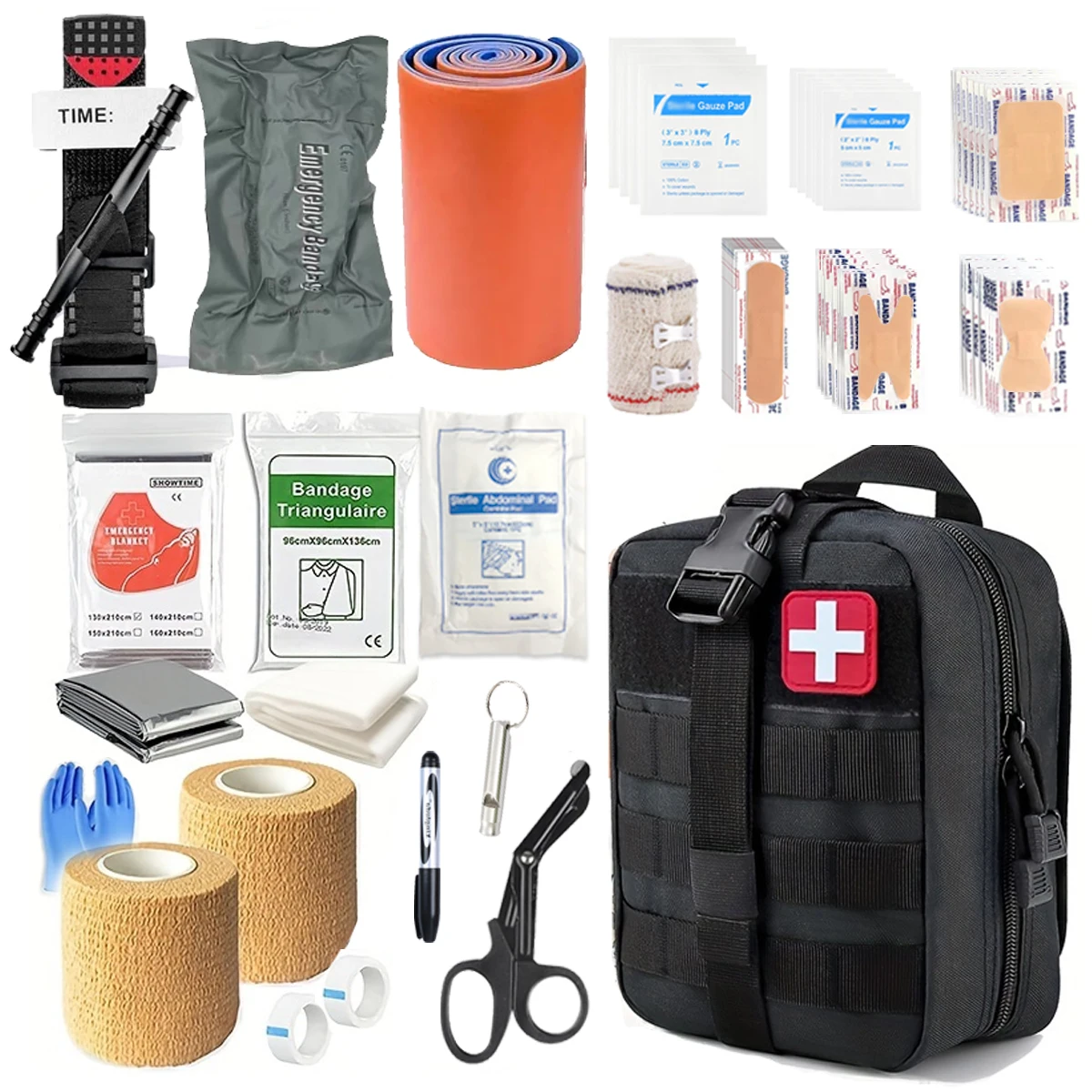 First Aid Kit Advanced Emergency kit for home, office, car, outdoor, hiking, camping, survival medical first aid kit