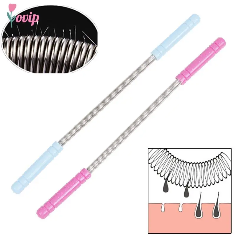 Stainless Steel Beauty Face Hair Removal Body Hair Cleaning Makeup Spring Bend Epilator Stick Tool Removal Stick Epilator