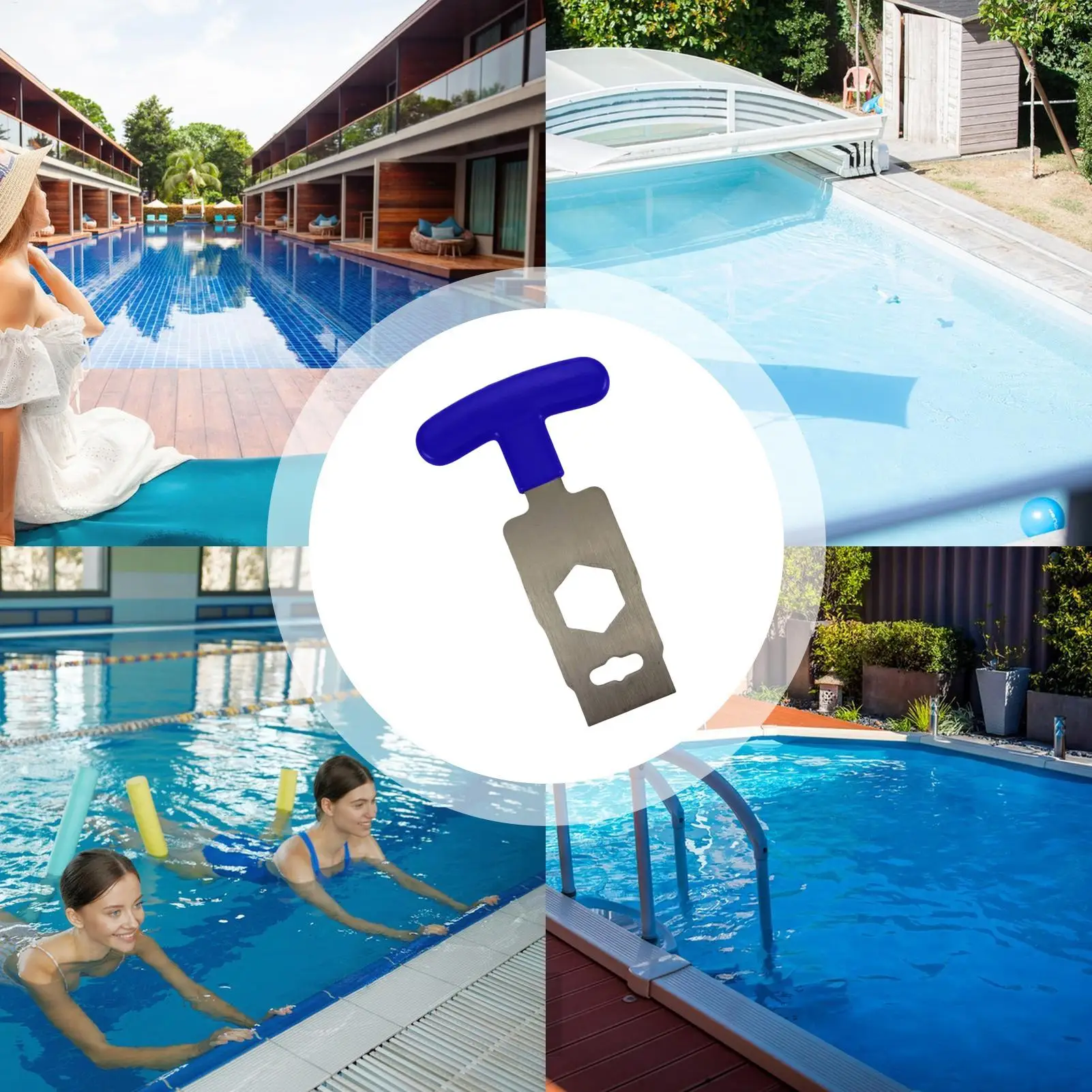 Drain Plug Removal Tool Portable Maintenance Repair Solution Pool Wrench For Spa Swimming Backflow Disassembly Install Liner