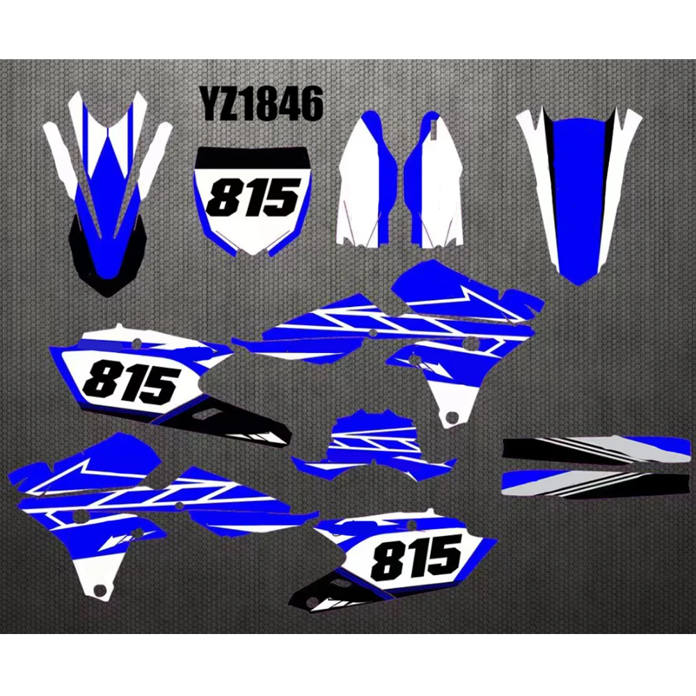 YZ250FX 2015-2019 Sticker Decals Graphics background For Yamaha YZ250F YZF250 2014 2015 2016 17 2018 For YZ450F YZF450 2014-2017