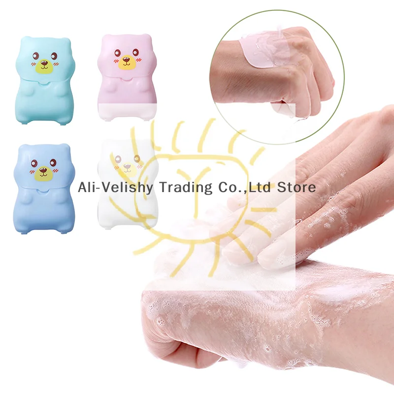 

50/100 Sheets Hand Washing Soap Sheet For Outdoor Travel Disposable Portable Hand Soap Scented Slice Washing Hand Bath Paper