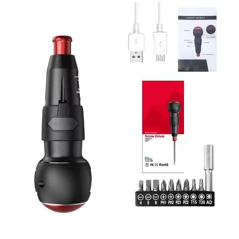 

NEW 10in1 Cordless Electric Screwdriver 3.6V Powerful Rechargeable Screwdriver Set Household Auto Screw Driver PC Repair