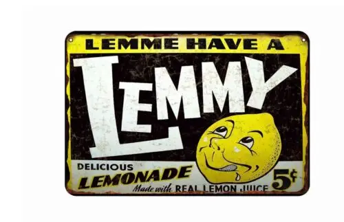 Have Lemonade Vintage Food Advertising 5 cents  All Metal Tin Sign  8 x 12