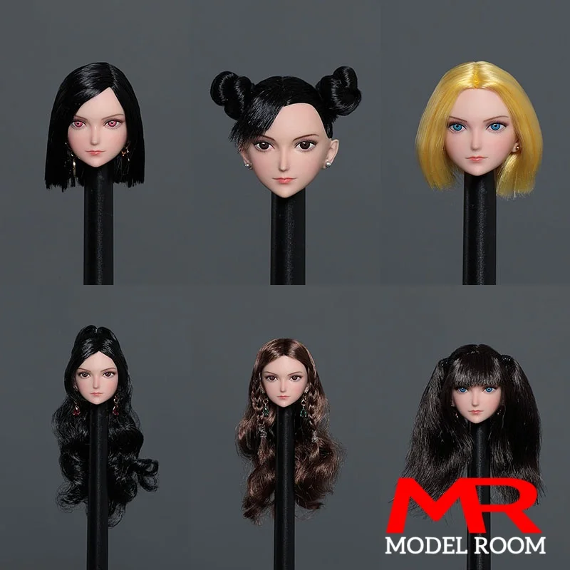 

Iminitoys M013 1/6 масштаб аниме девушка бледная голова скульптура резьба модель подходит для 12 дюймов TBL JIAOU ANT YM солдат фигурку тела куклы