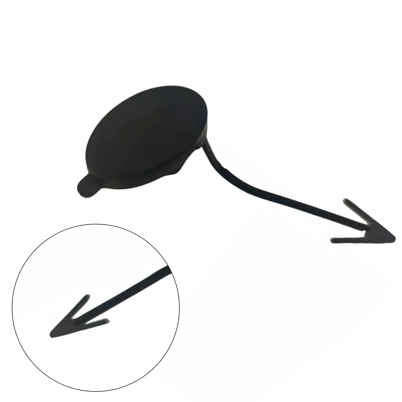 Cubierta de la tapa del ojo de remolque del parachoques delantero sin pintar 14A1635CP, compatible con McLaren 720S 2017 2018 2019, plástico, reemplazo directo, exterior del coche