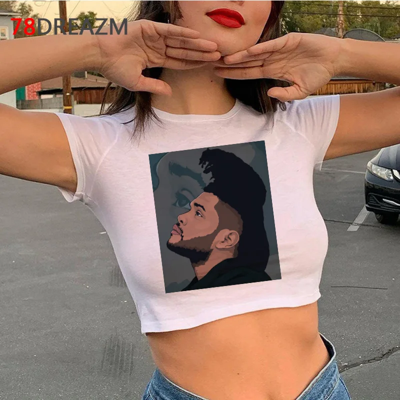 Xo the Weeknd t-shirt female aesthetic casual tumblr Korea japanese t shirt streetwear aesthetic