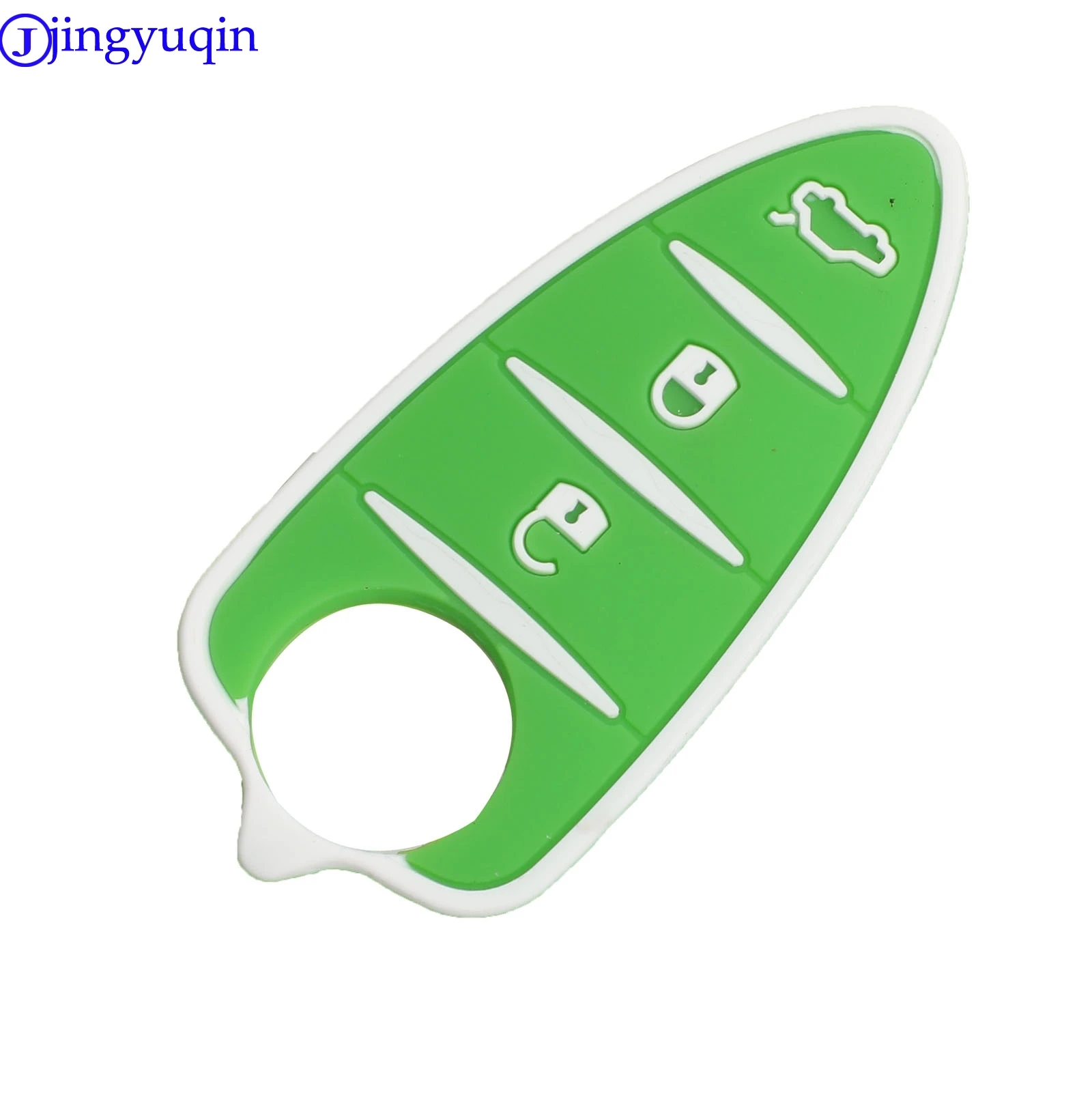 jingyuqin New Car Key Fob Rubber Pad Cover 3 Buttons For Alfa Romeo Mito Giulietta 159 GTA Case