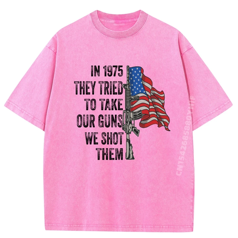 

Футболки с принтом на открытом воздухе в 1775. Футболки с рисунком «Обития наших пистолетов» Мужские топы и футболки Винтажная стираная одежда.