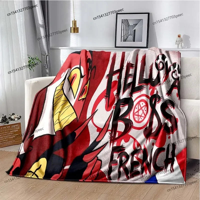 Helluva Chef Blitzo Erwachsene animierte niedliche weiche Plüsch decke Wohnzimmer Schlafzimmer Bett Sofa Picknick Flanell Decke Kinder Decke Geschenk