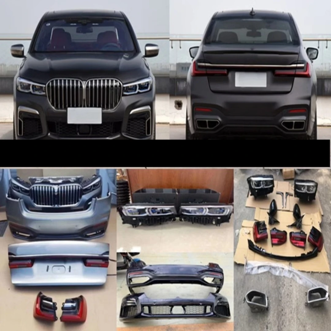 Front Rear Bumper grill mask grille for BMW 7 series modified headlifht taillight Through lamp Fender Auto Accessories