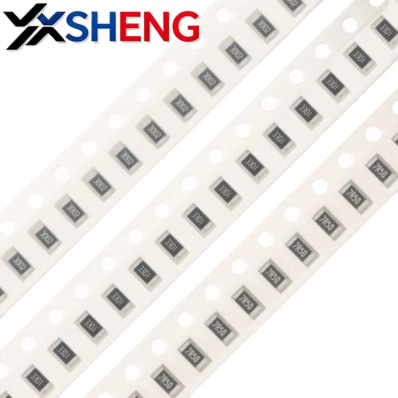 100PCS SMD Resistor 1% 1206  1 10 100 150 220 330 470 1R~1MΩ 1K 2.2K 3.3K 4.7K 10K 100K 200K 1R 10R 100R 200R 220R 330R Ohm image 3