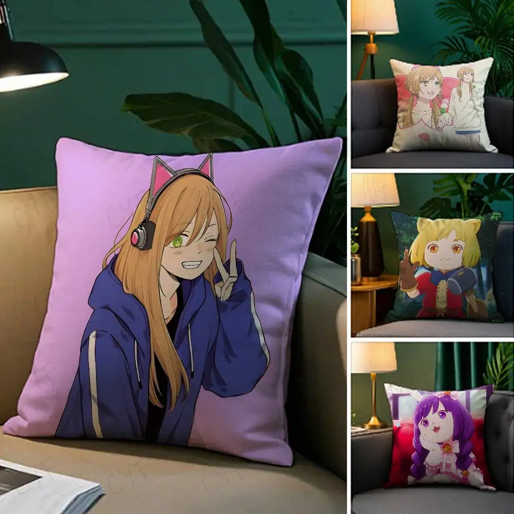 

Kwaii A-Akane K-Kinoshita Pillow Case Custom Printed Brushed Fleece Pillow, Baby Skin-Touch, Eco-Friendly Dye-Sublimation Cushio