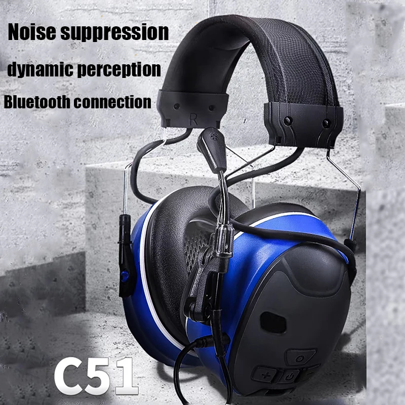 EARMOR C51 tactical Bluetooth headset, communication headset, Bluetooth shooting earmuffs, used for shooting and gardening