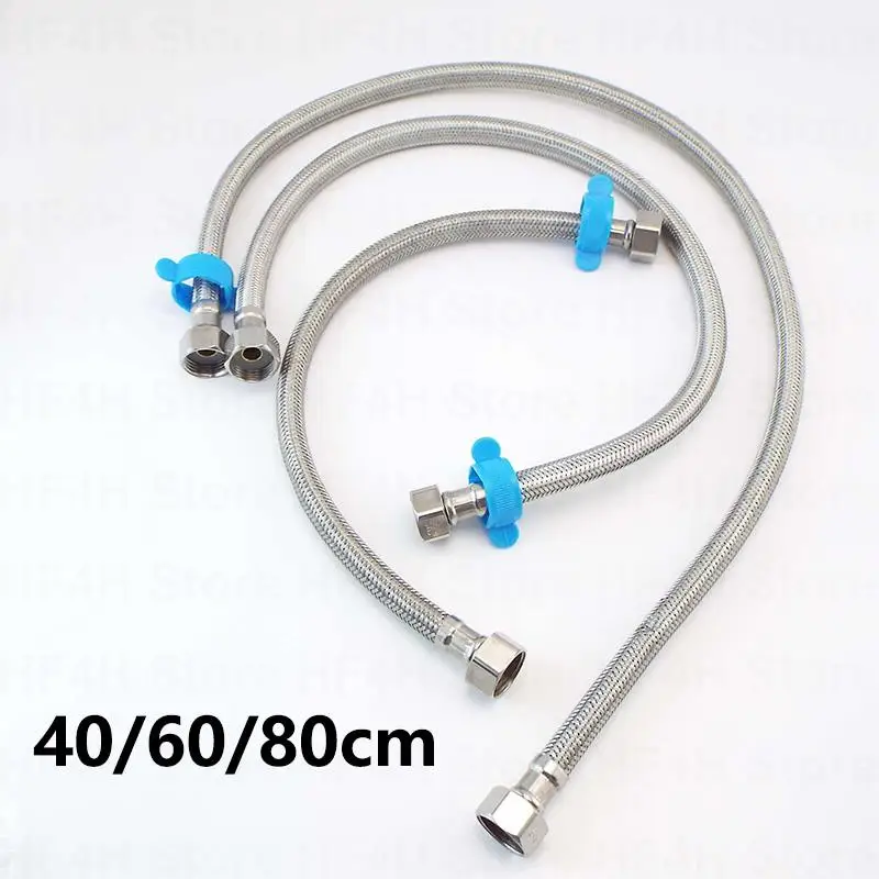 

G1/2 304 Stainless steel toilet plumbing hose angle valve hose Water Heater Flexible Faucet Hose braided hose