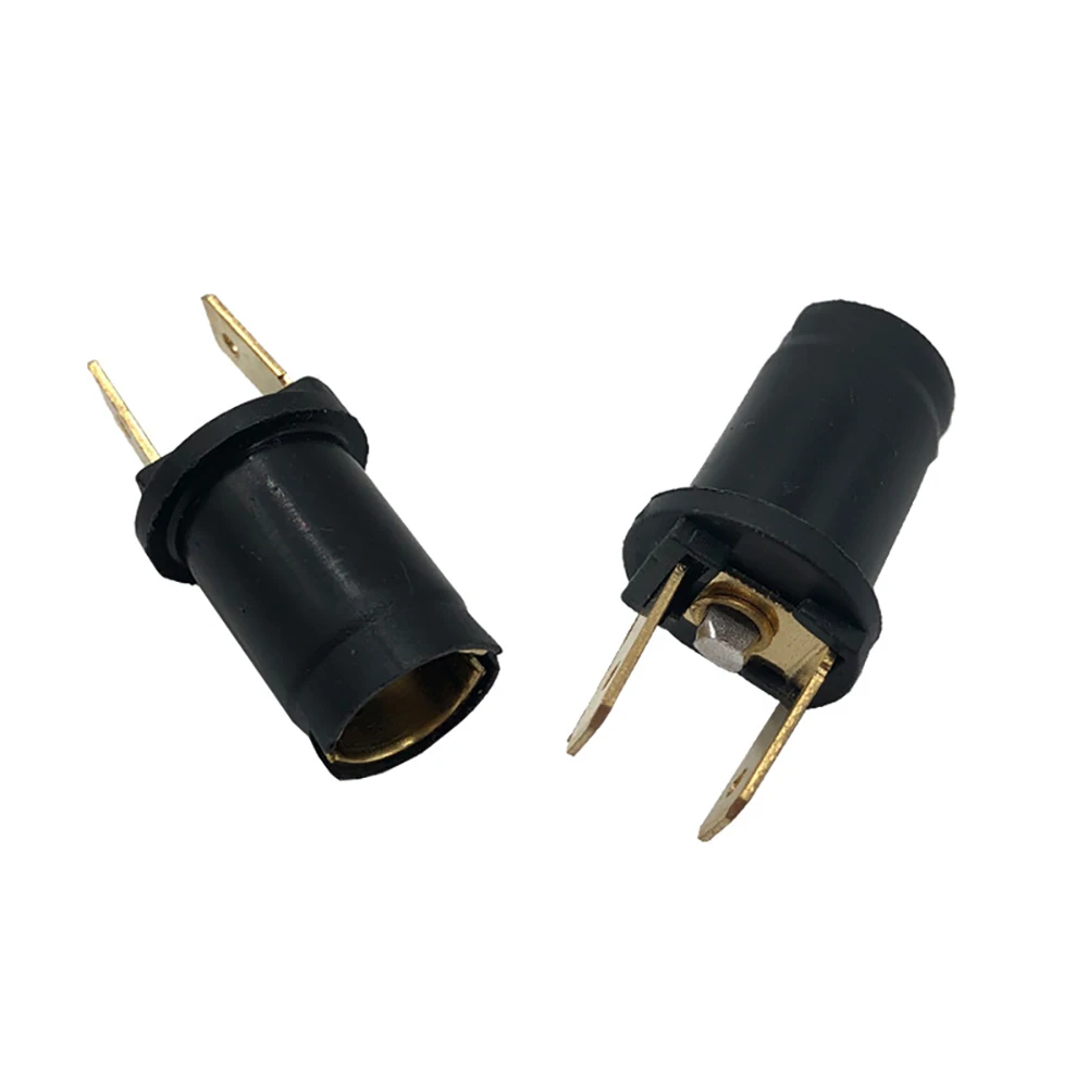 2Pcs Side Light Bulb Holder 170790 for 6V/12V/24V Ba9s 989/233 Lamp Holder for Car Motorcycle Scooter Lighting Components