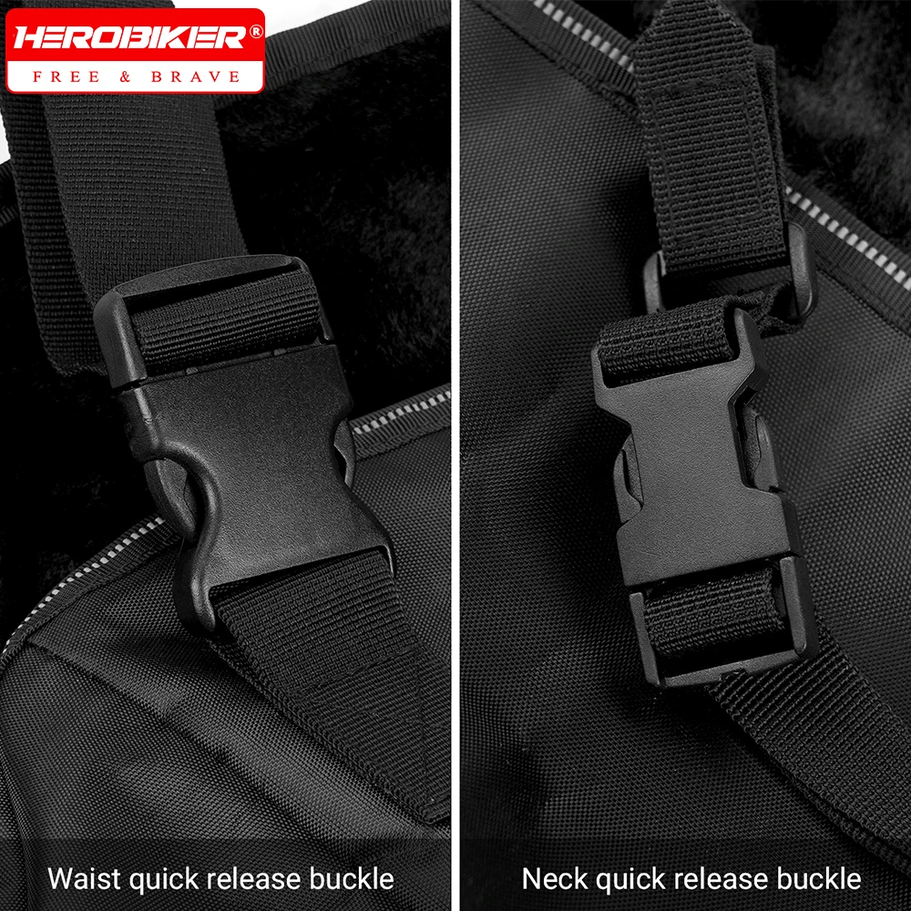 Motorcycle Windproof Winter Warm Riding Apron Motorbike Outdoor Waterproof And Cold Proof Chest And Leg Protection Cover image 5