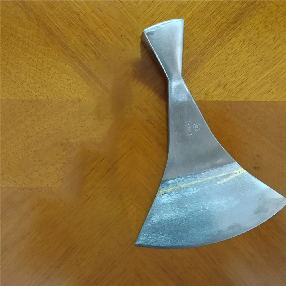 

Кожаный нож ручной работы, полукруг, норковая кожа, режущий инструмент, профессиональный резак для меха, лезвие из легированной стали, ширина 13 см