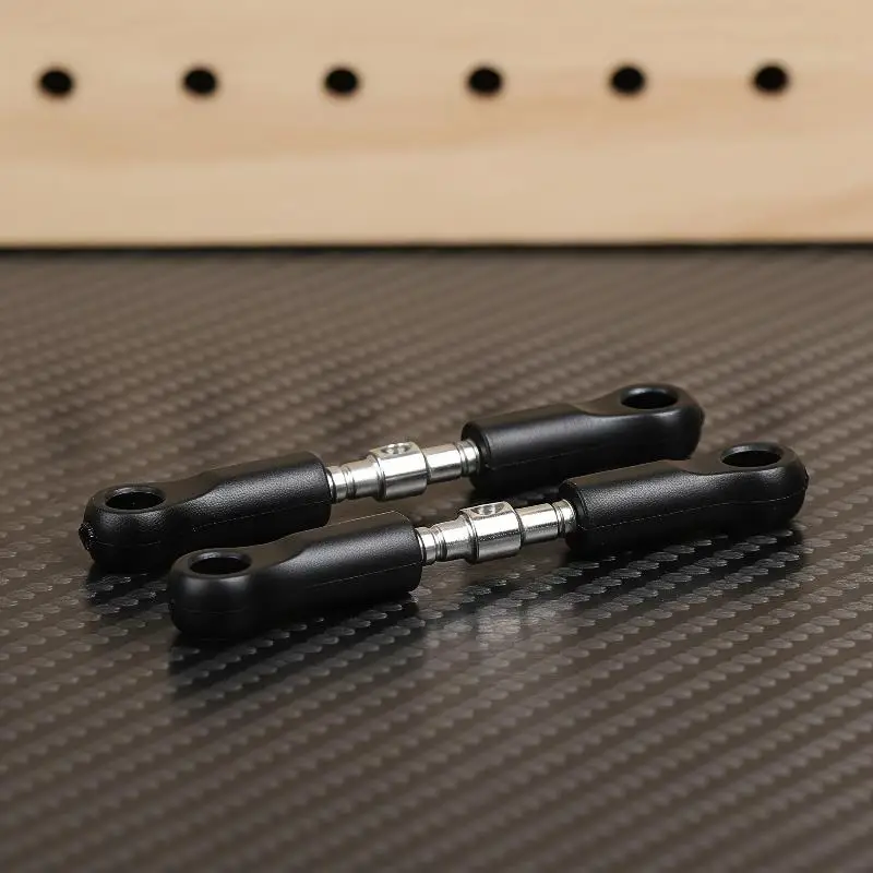 New 2Pcs RC Steering Tie Rod Adjustable PA Steel High Strength Accurate 1/16 Camber Link For SCY 16101 16102 16103 PRO6317