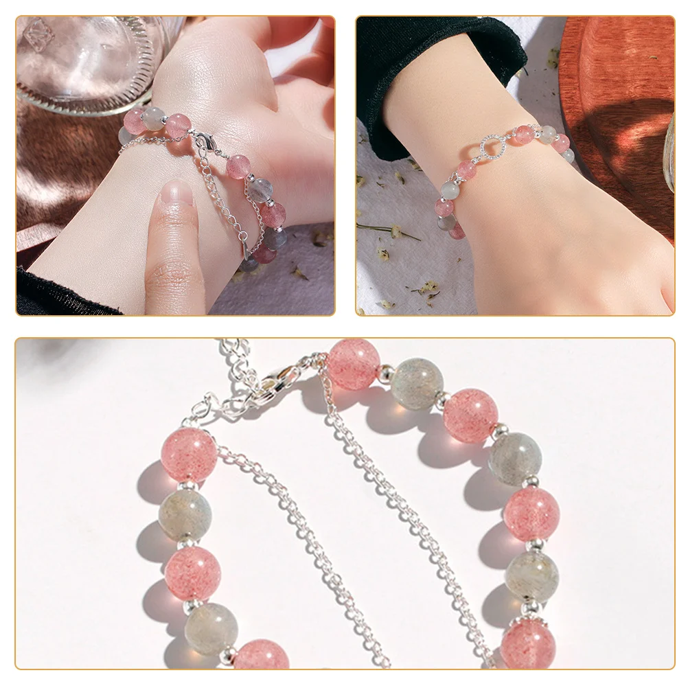 

Moonstone Beaded Bracelet Adjustable Delicate Women'S Fashion Jewelry Daily Wear Elegant Wrist Accessories