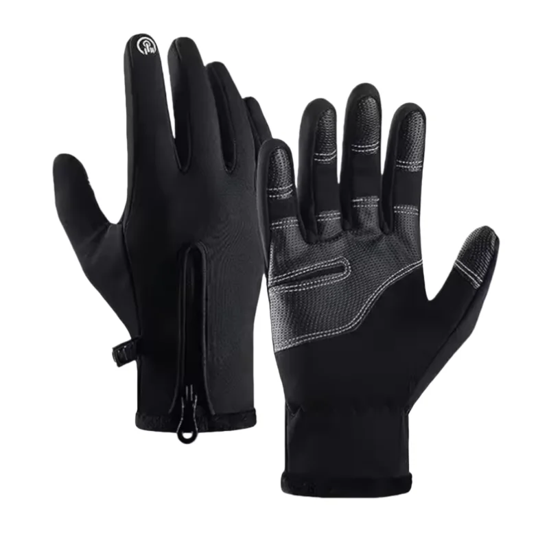 Warme Winterhandschuhe für Herren und Damen, Touchscreen, wasserdicht, winddicht, rutschfeste Griffe, Handschuh für Radfahren, Fahren, Laufen, Wandern