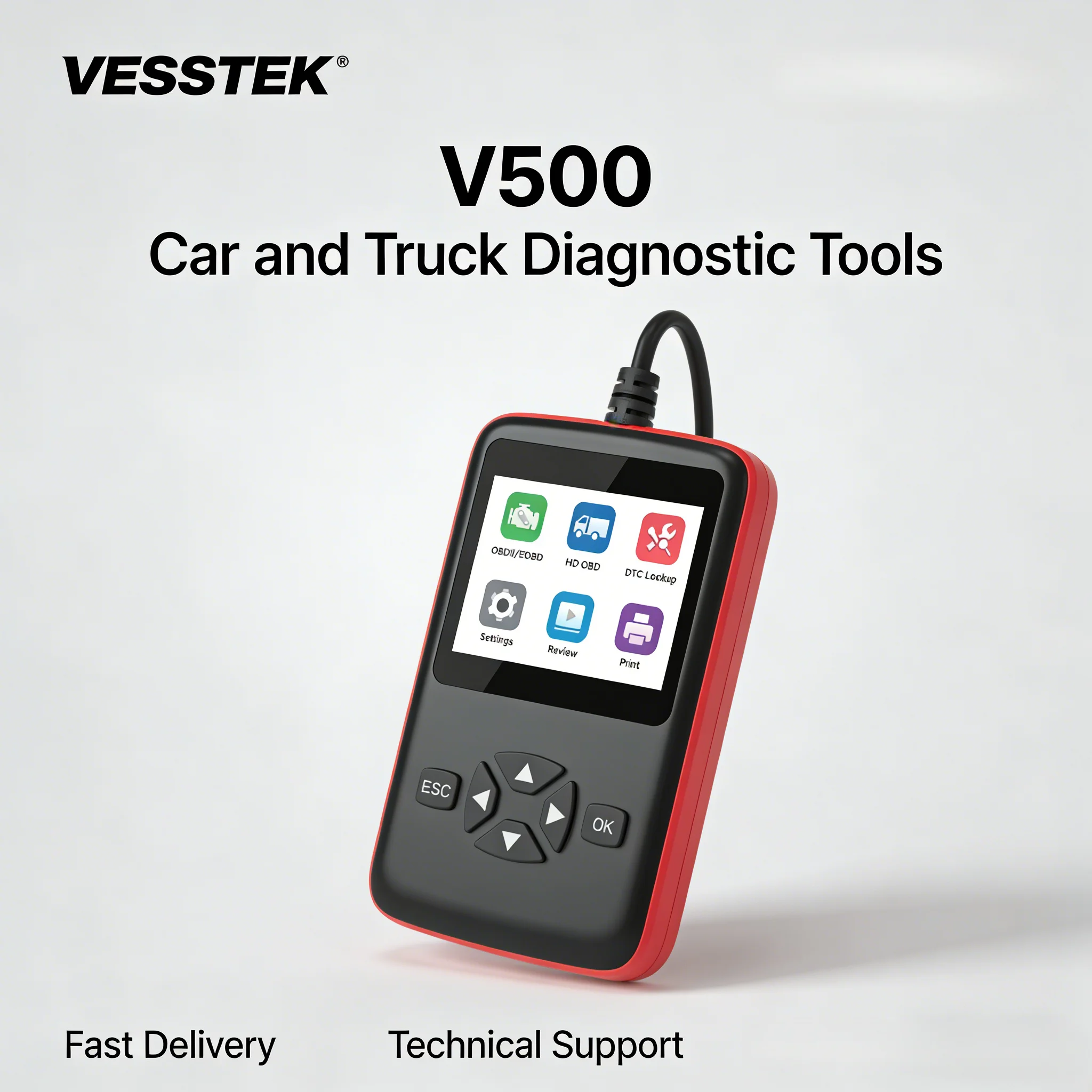 V500/V501 /V502Best Cheap Truck OBD2 Diagnostic Tool Automotive Truck Code Reader 2021 Newest OBD11 V1.5 Truck OBD11 Scanner