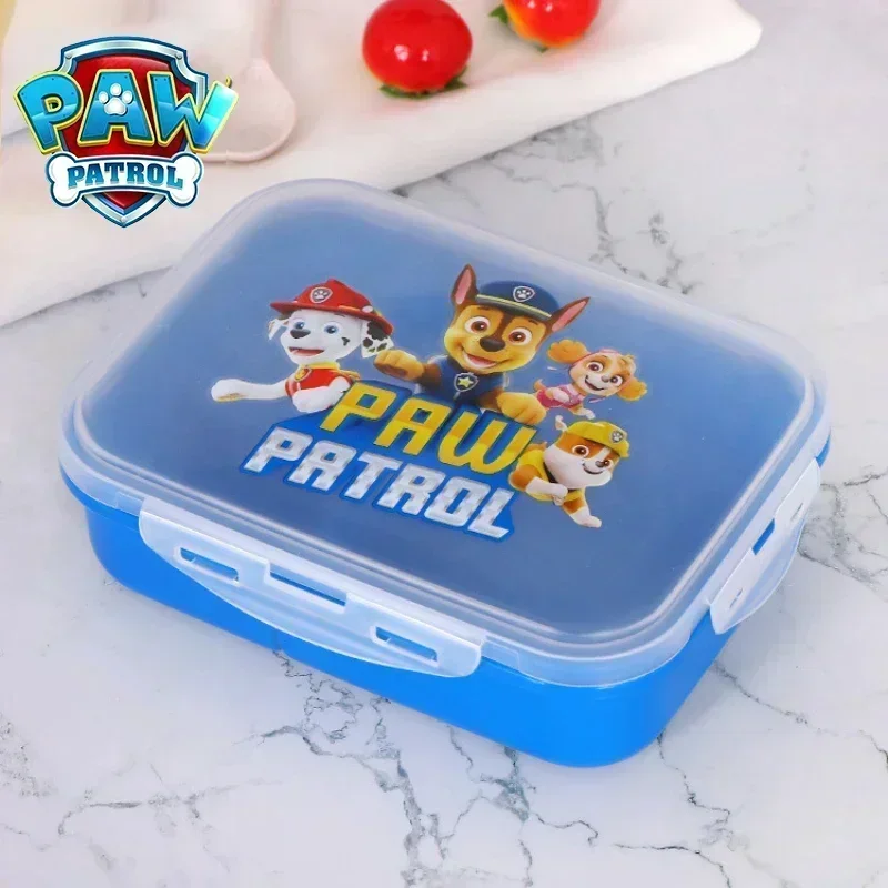 

Paw Patrols Microwave Lunch Box Wheat Straw Dinnerware Food Storage Container Kids School Office Portable Bento Lunch Bag Gift