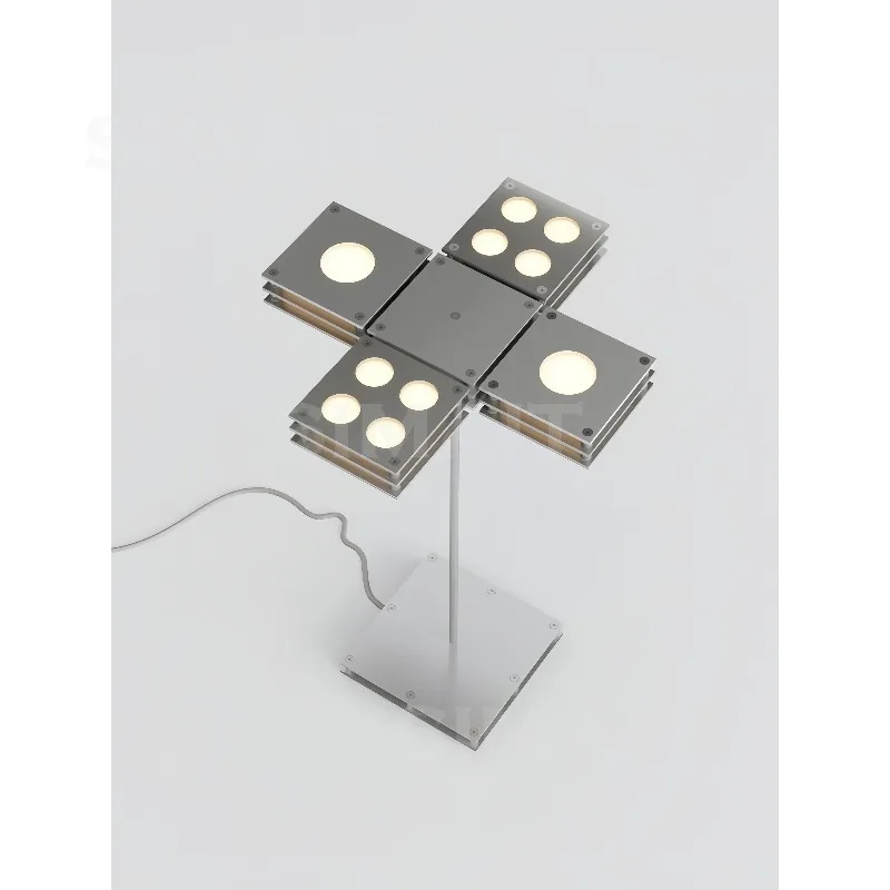 Rotatable Folding Creative Bauhaus Table Lamp, Ambient Decorative Table Lamp, Bedroom, Living Room, Study
