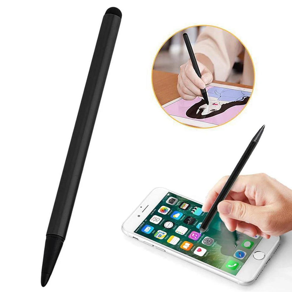 2 in 1 Universal Phone Tablet Touchscreen Pens Capacitive Stylus Pencil Portable Stylus Pencil For Samsung Tablet Laptop