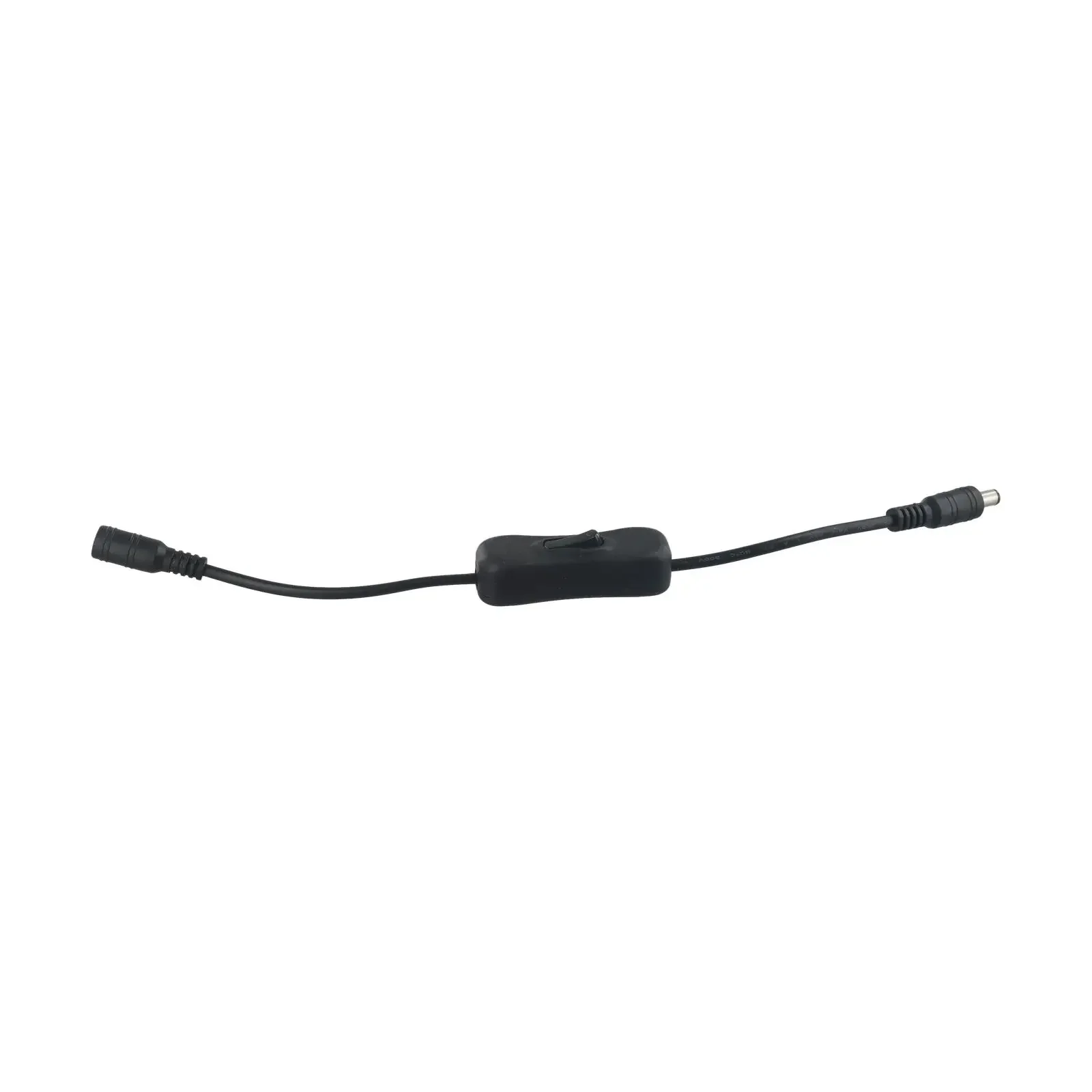 Joli à bascule marche/arrêt en ligne avec câble d'alimentation mâle femelle, interrupteur de connecteur CC pour bande lumineuse LED, accessoire d'outils électriques, 5.5x2.1mm