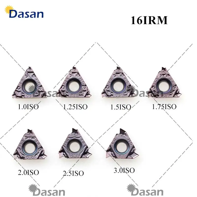 10PCS16ER AG60 AG55 16IR 11W 14W 19W 1.0 2.0 3.0 ISO 16ERM S Lathe Carbide Threading Inserts Good Quality Turning Cutter Tool