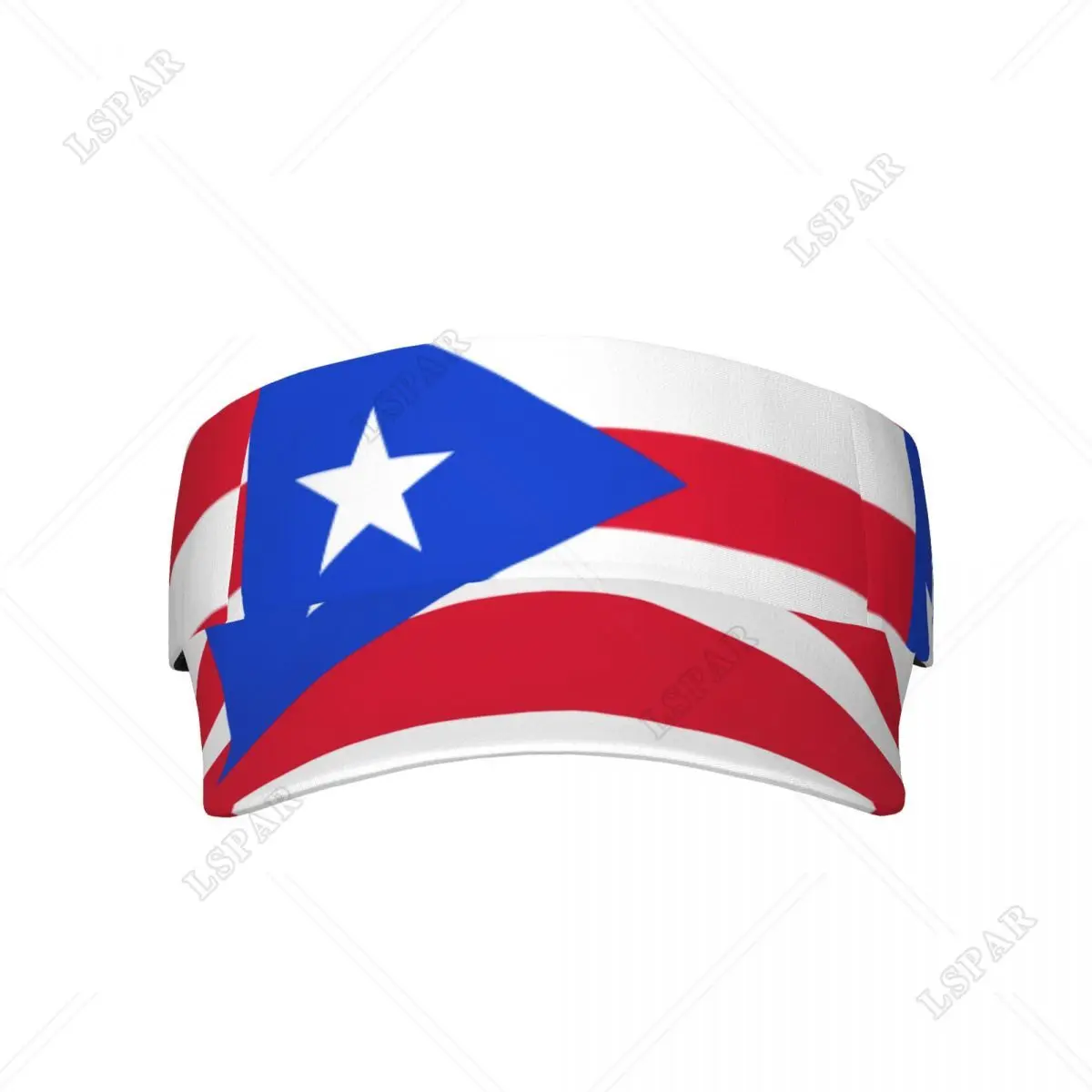 Summer Air Sun Hat Puerto Rico Flag Visor UV Protection Sports Tennis Golf Running Sunscreen Cap