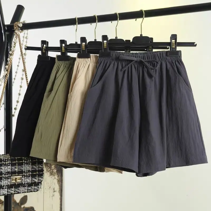 

Женские свободные повседневные хлопковые льняные шорты больших размеров, уличные шорты pantalon pour femme Dua Broek Dames Shorts mujer