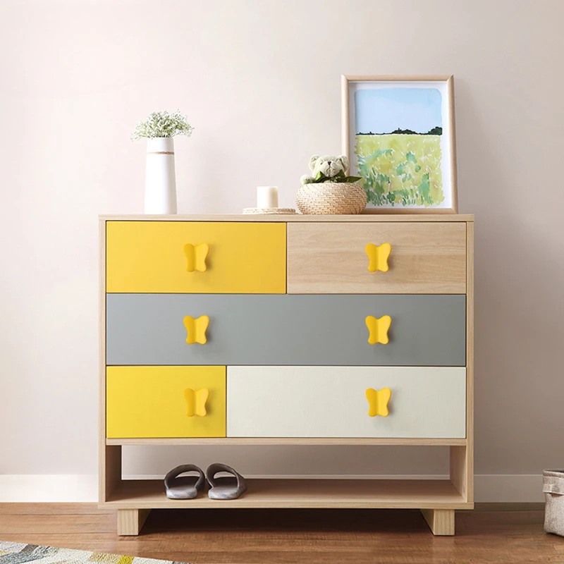 1 PC New Creative Butterfly Handles Children's Room Bedroom Drawer Handles Zinc Alloy Cabinet Knobs and Handles Hardware