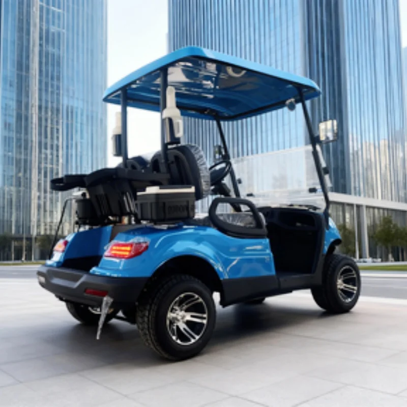 

Wholesale Price 2 Passenger Electric Golf Cart Off Road Golf Cart With Side Mirror With Turning Light With Chair Black Leather