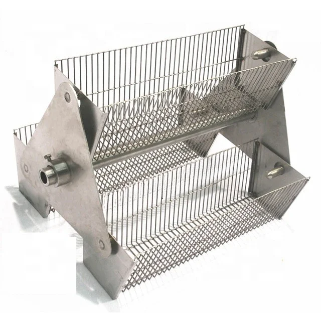 Stainless Steel Hog Roast Rotisserie Rotating 3 Basket Carousel For Heavy Duty BBQ Spit