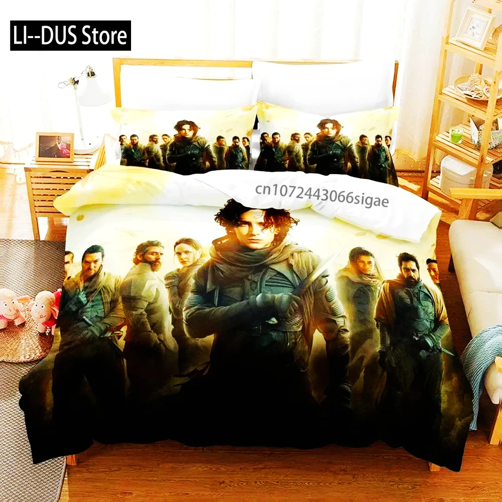 

3D Print Dune Bedding Set Duvet Cover Bed Set Quilt Cover Pillowcase Comforter King Queen Size Boys Adult Bedding Set