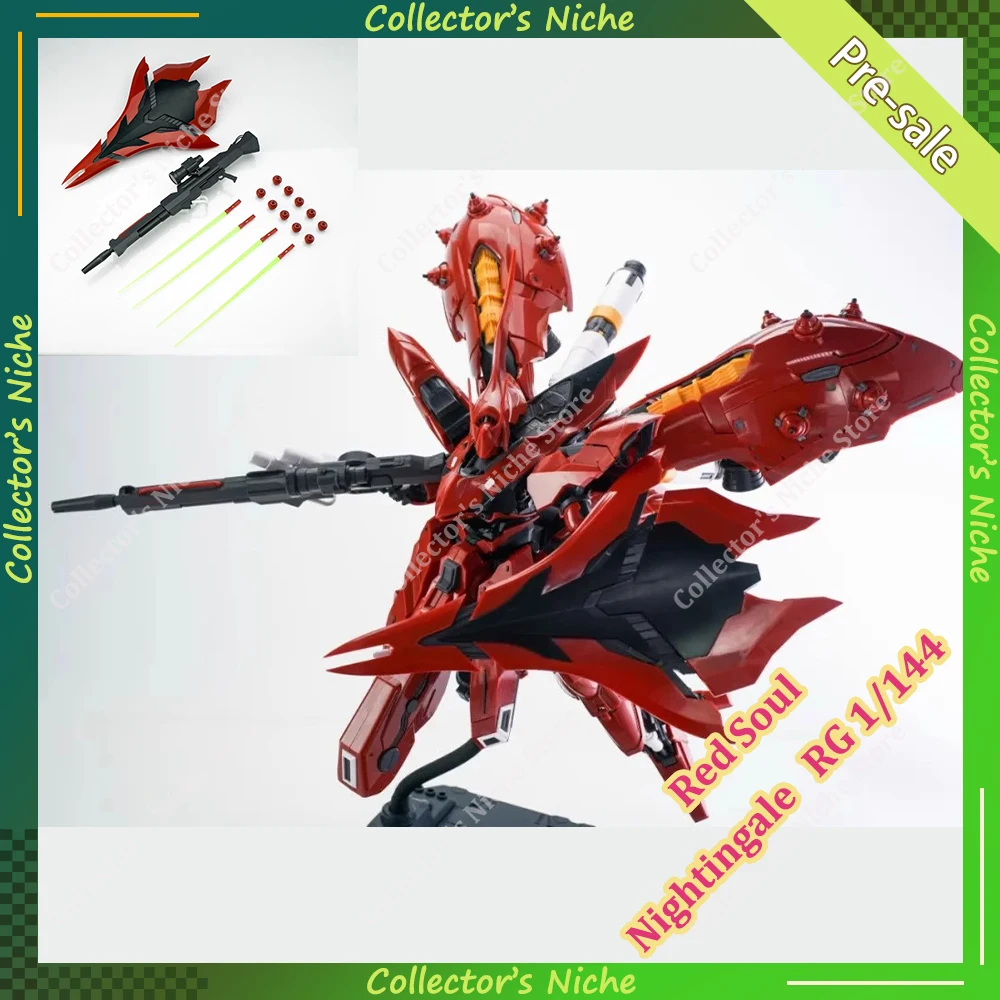 

Модель Red Soul Nightingale RG 1/144 MSN-04-2 NIGHT HAWK SPEC II Сборка Модель Комплект Фигурки Робот Пластиковая Модель Игрушка Подарок