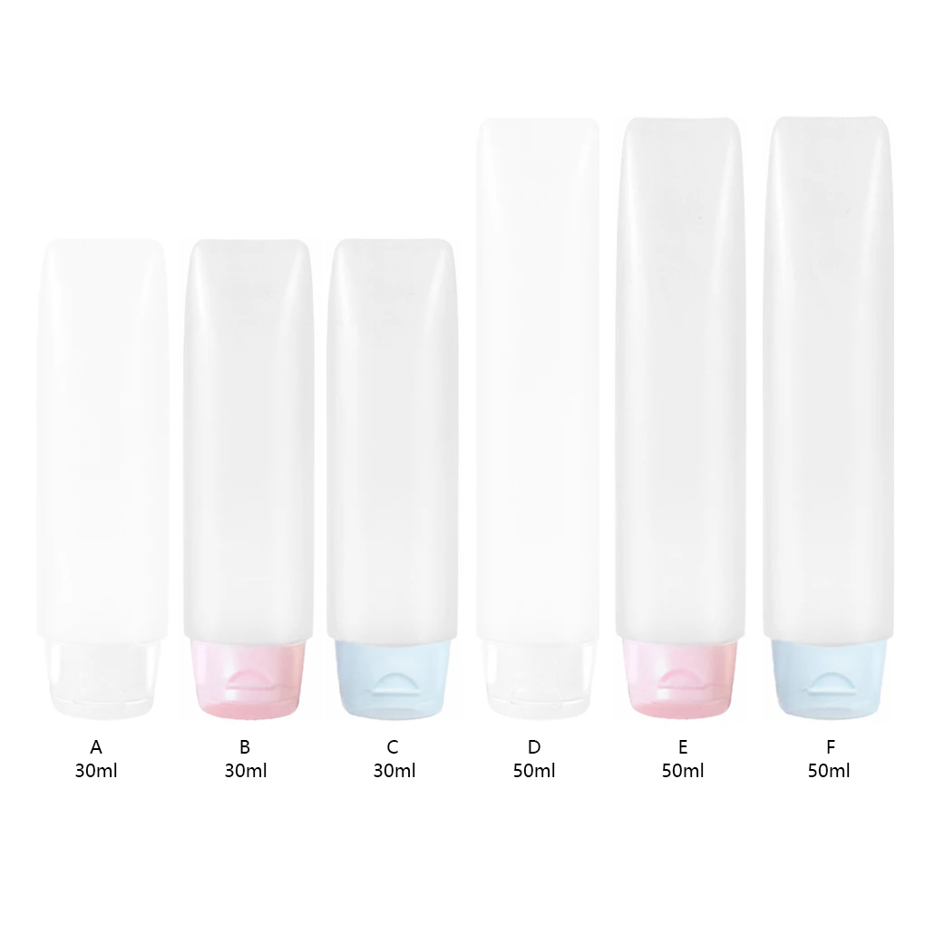 Travel Squeeze Bottle Toothpaste Toiletries Dispensing Container Pocket Empty Dispenser Tube Organizer 50ML Pink