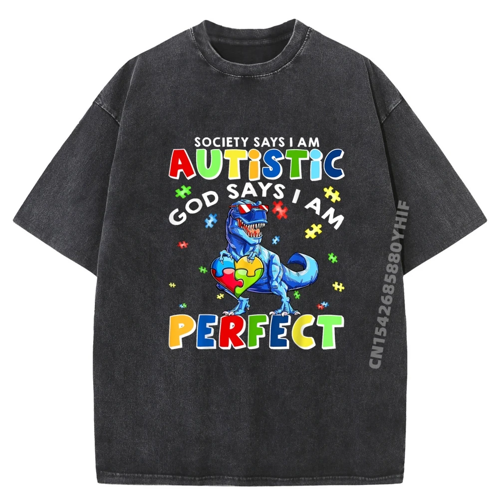 

Футболки с рисунком «Сохраство говорит, я аутистический Бог», футболка, мужские футболки, забавная стираная футболка, футболка с принтом для отдыха