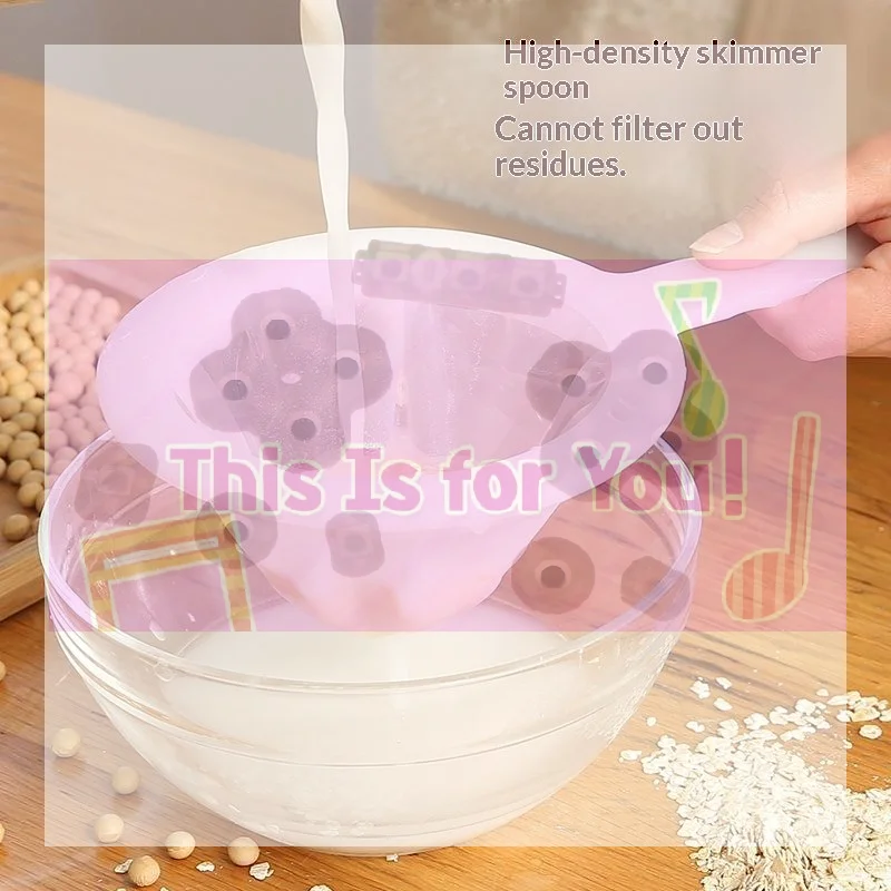 1Pcs Fine Mesh Food Strainer With Handle And Effective Residue Filtration For Homemade Soy Milk Juice Oat Milk Home Kitchen Use