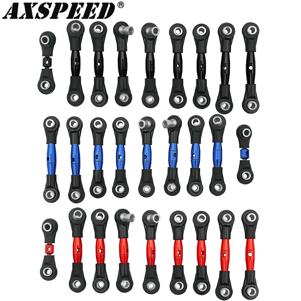 

AXSPEED набор алюминиевых рулевых тяг, Регулируемая рулевая тяга, сервопривод, Тяговая тяга для 1/10 дюйма, 2,0 дюйма, аксессуары для Ford Bronco