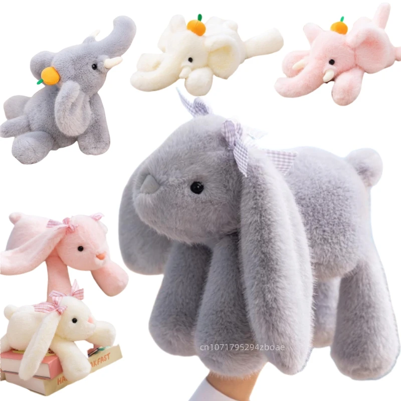

35/45cm Kawaii Lying Long Ears Rabbit Plush Doll Long Arms Soft Elephant Animal Stuffed Toy Home Decor Appease Gift For Children