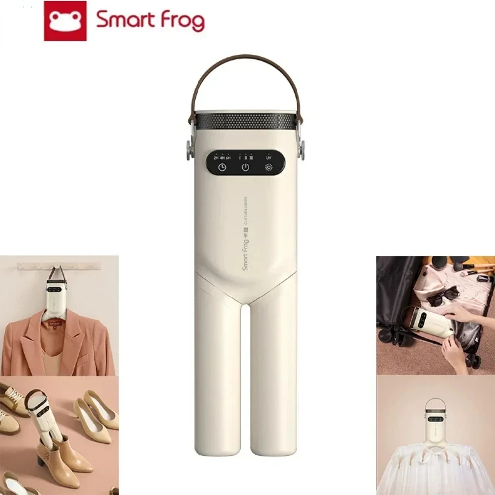 smartfrog mini portatil eletrico aquecido secador de roupa maquina de secagem dobravel secador de sapatos cabides de cremalheira 01