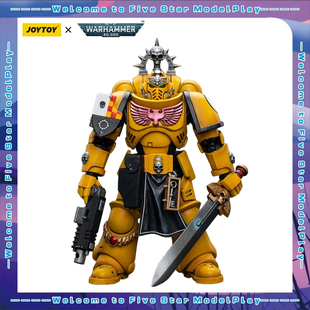 

【UA】JOYTOY Warhammer 40K Масштабные фигурки 1/18: Лейтенант Имперских Кулаков с Мечом-энергетиком, модели, игрушки, подарки