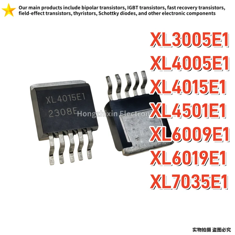 10PCS XL3005E1 XL4005E1 XL4015E1 XL4501E1 XL6009E1 XL6019E1 XL7035E1 Surface Mount TO-263-5 Power step-down chip IC